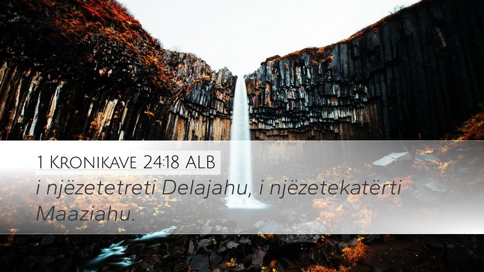 1 Kronikave 24:18 ALB Bible Verse Image