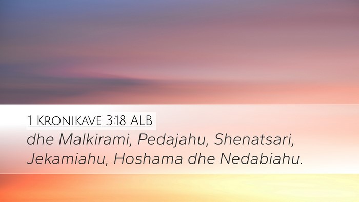 1 Kronikave 3:18 ALB Bible Verse Image