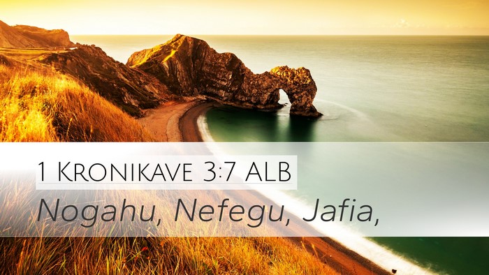 1 Kronikave 3:7 ALB Desktop Wallpaper - Nogahu, Nefegu, - Desktop Bible Verse Wallpaper