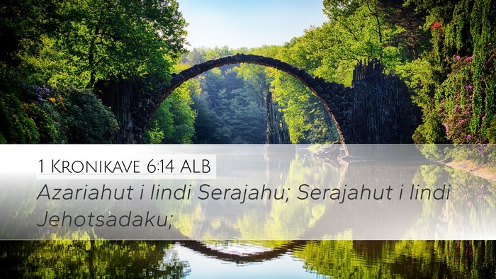 1 Kronikave 6:14 ALB Bible Verse Image
