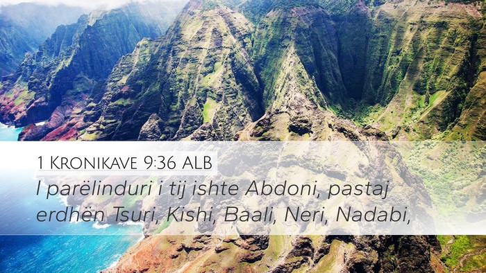 1 Kronikave 9:36 ALB Bible Verse Image