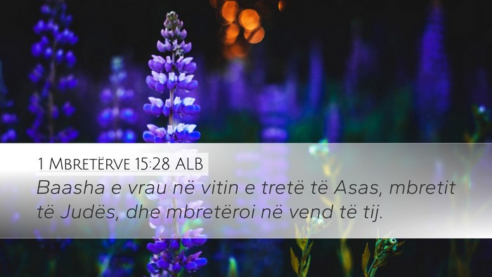 1 Mbretërve 15:28 ALB Bible Verse Image