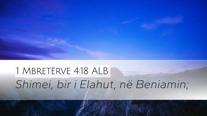 1 Mbretërve 4:18 ALB Bible Verse Image