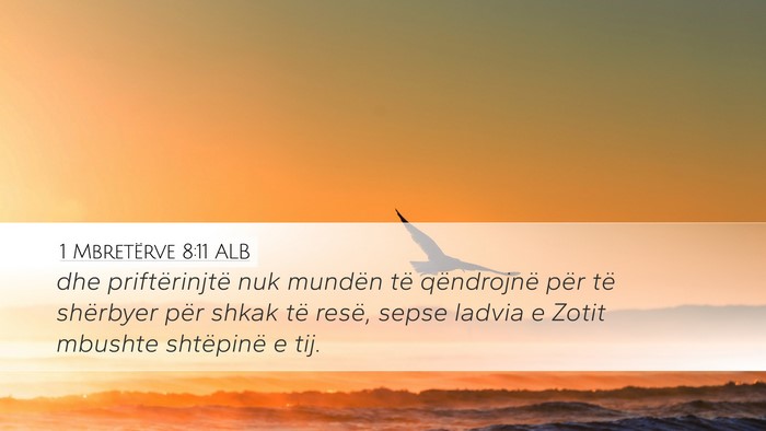 1 Mbretërve 8:11 ALB Bible Verse Image