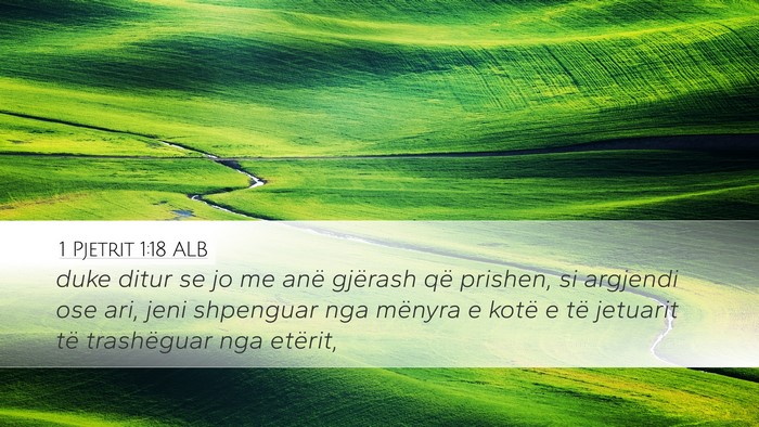 1 Pjetrit 1:18 ALB Bible Verse Image