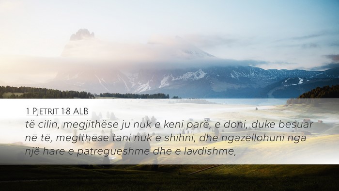 1 Pjetrit 1:8 ALB Bible Verse Image