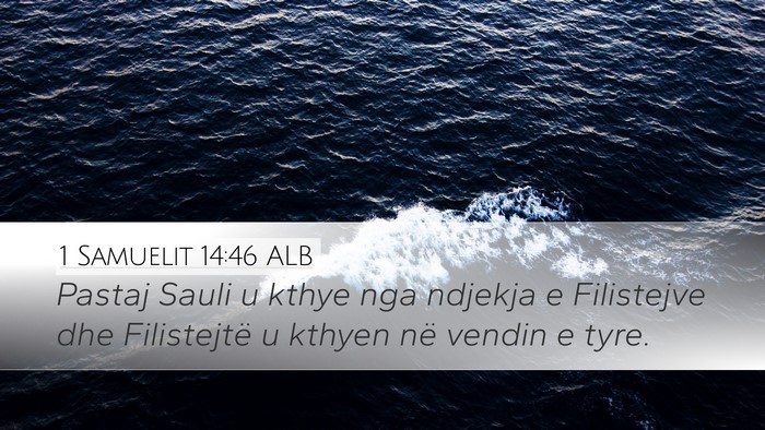 1 Samuelit 14:46 ALB Bible Verse Image