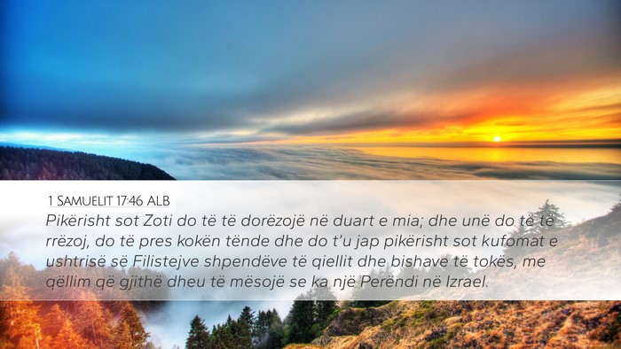 1 Samuelit 17:46 ALB Bible Verse Image