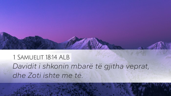 1 Samuelit 18:14 ALB Bible Verse Image