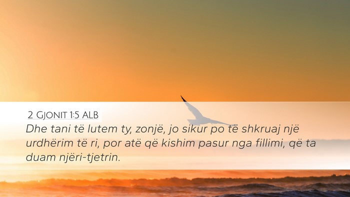 2 Gjonit 1:5 ALB Bible Verse Image