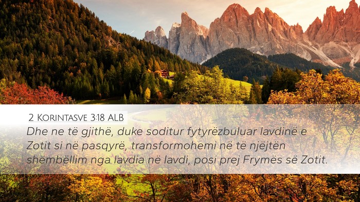 2 Korintasve 3:18 ALB Bible Verse Image