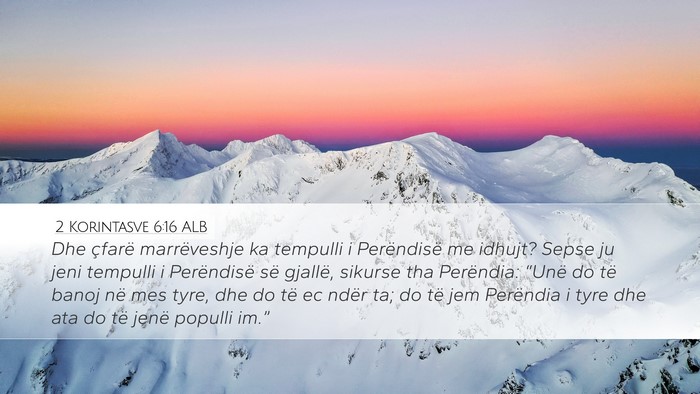 2 Korintasve 6:16 ALB Bible Verse Image