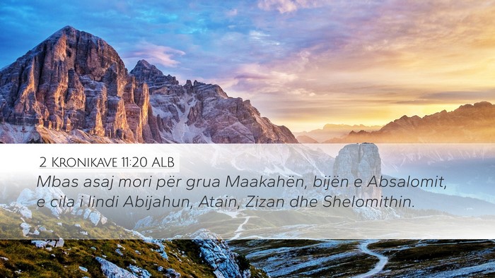 2 Kronikave 11:20 ALB Bible Verse Image