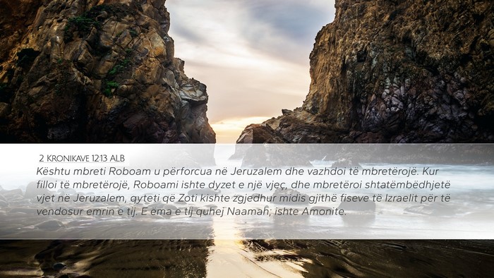 2 Kronikave 12:13 ALB Bible Verse Image