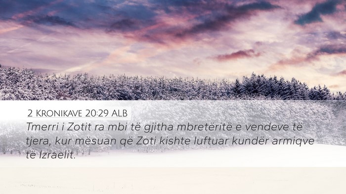 2 Kronikave 20:29 ALB Bible Verse Image