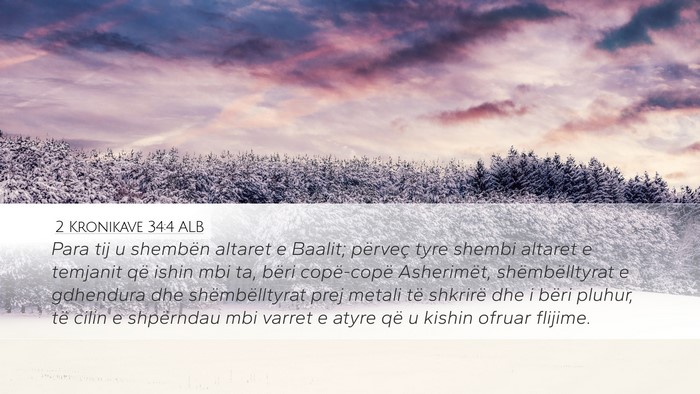 2 Kronikave 34:4 ALB Bible Verse Image