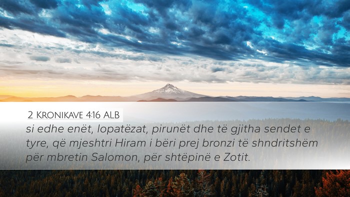2 Kronikave 4:16 ALB Bible Verse Image