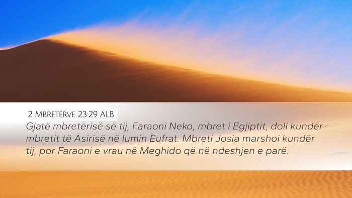 2 Mbretërve 23:29 ALB Bible Verse Image