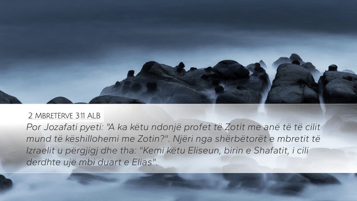 2 Mbretërve 3:11 ALB Bible Verse Image