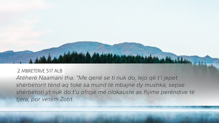 2 Mbretërve 5:17 ALB Bible Verse Image