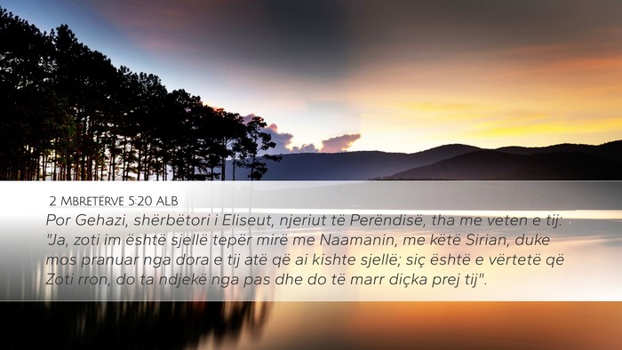 2 Mbretërve 5:20 ALB Bible Verse Image