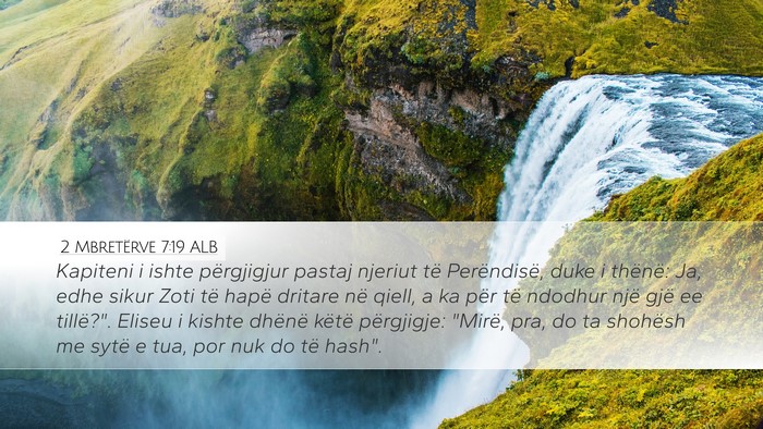 2 Mbretërve 7:19 ALB Bible Verse Image