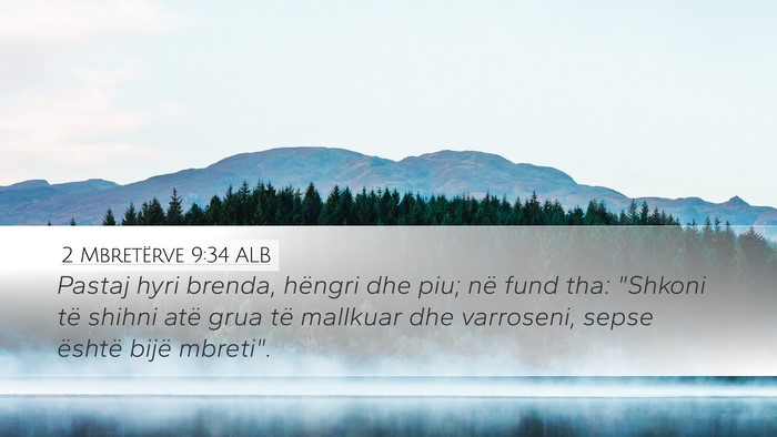 2 Mbretërve 9:34 ALB Bible Verse Image