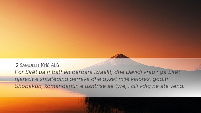 2 Samuelit 10:18 ALB Bible Verse Image
