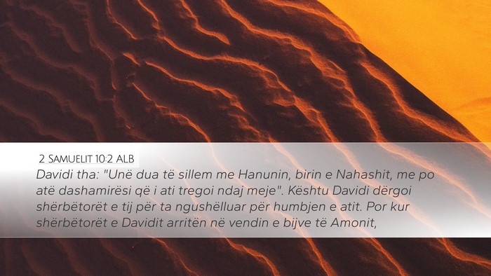 2 Samuelit 10:2 ALB Bible Verse Image