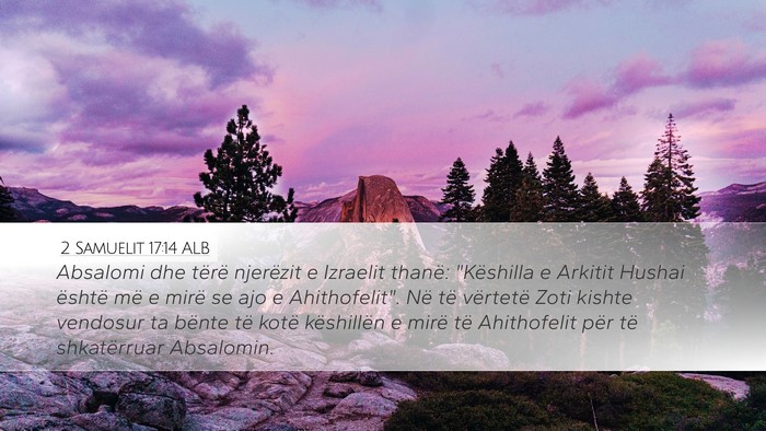 2 Samuelit 17:14 ALB Bible Verse Image