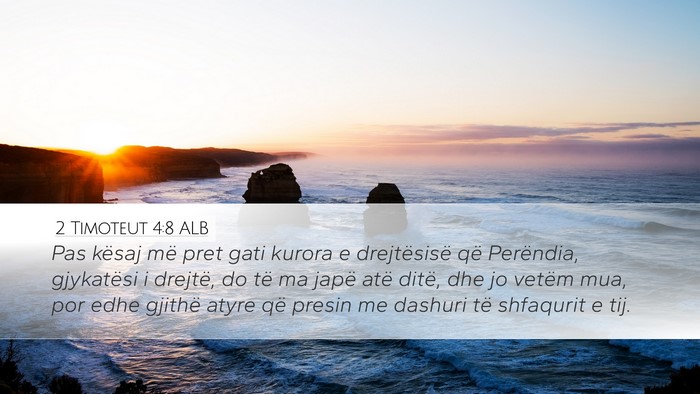 2 Timoteut 4:8 ALB Bible Verse Image