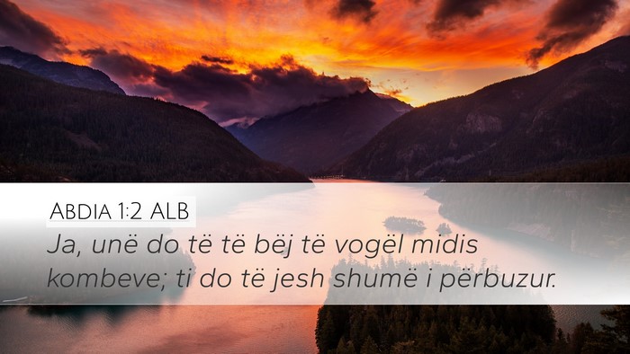 Abdia 1:2 ALB Bible Verse Image