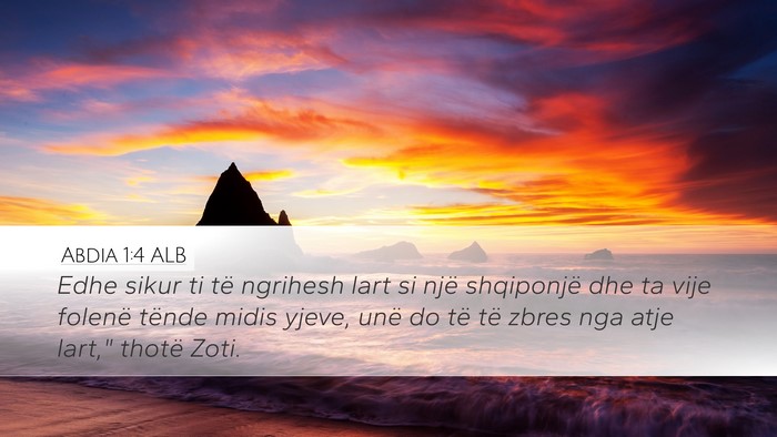 Abdia 1:4 ALB Bible Verse Image