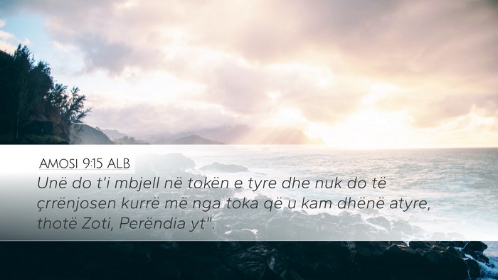 Amosi 9:15 ALB Bible Verse Image