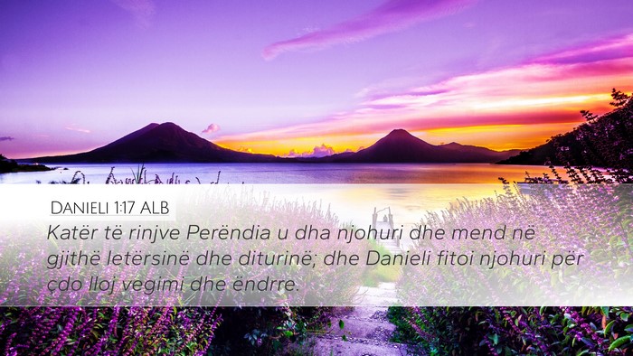 Danieli 1:17 ALB Bible Verse Image