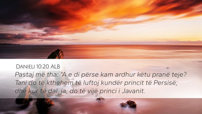 Danieli 10:20 ALB Bible Verse Image