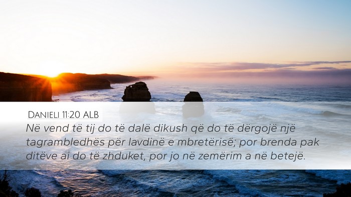 Danieli 11:20 ALB Bible Verse Image