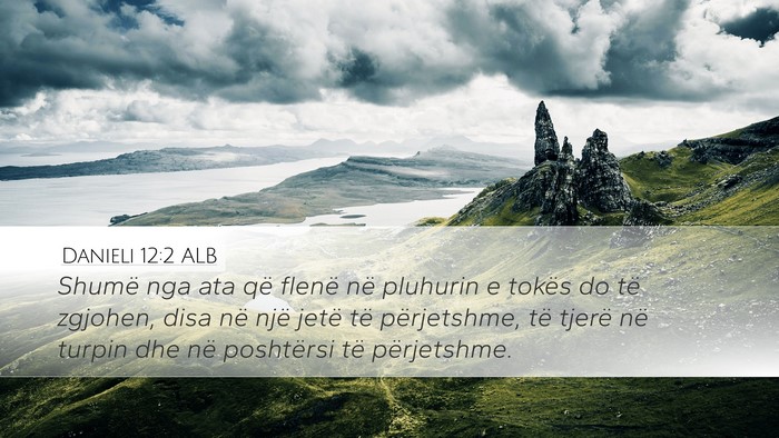 Danieli 12:2 ALB Bible Verse Image
