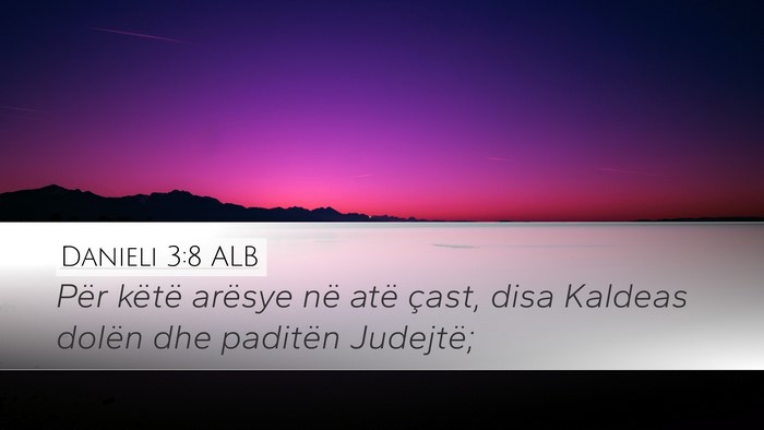 Danieli 3:8 ALB Bible Verse Image
