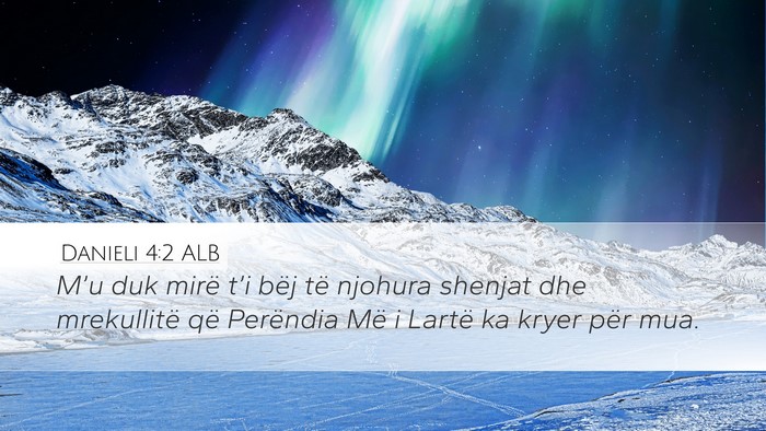 Danieli 4:2 ALB Bible Verse Image