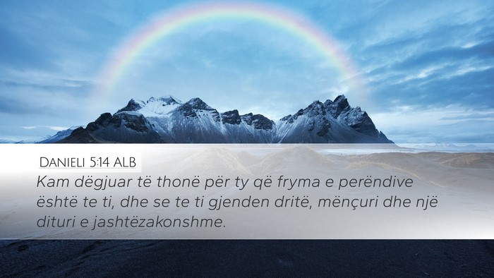 Danieli 5:14 ALB Bible Verse Image
