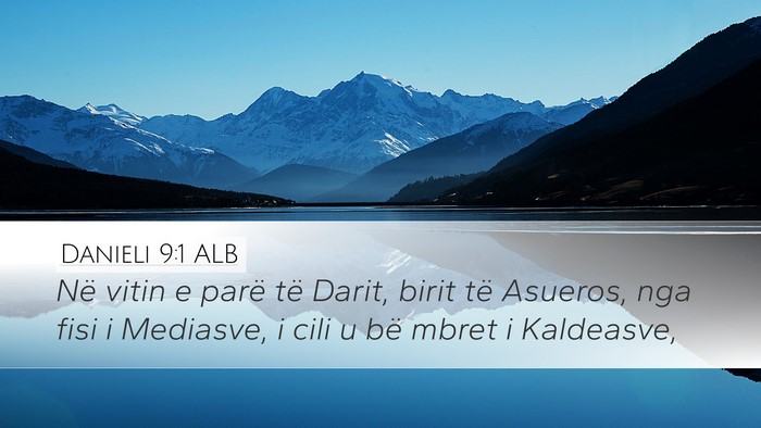 Danieli 9:1 ALB Bible Verse Image