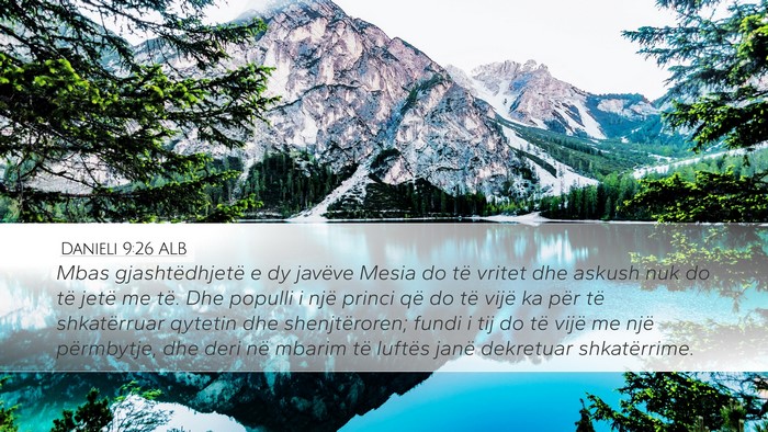 Danieli 9:26 ALB Bible Verse Image