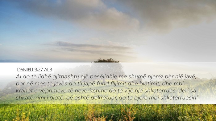Danieli 9:27 ALB Bible Verse Image