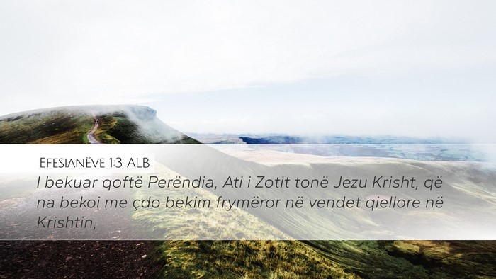 Efesianëve 1:3 ALB Bible Verse Image