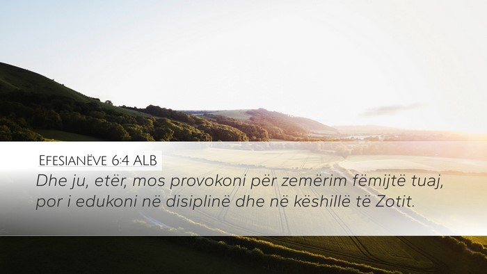 Efesianëve 6:4 ALB Bible Verse Image