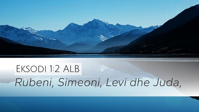 Eksodi 1:2 ALB Desktop Wallpaper - Rubeni, Simeoni, Levi dhe - Desktop Bible Verse Wallpaper