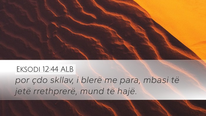 Eksodi 12:44 ALB Bible Verse Image
