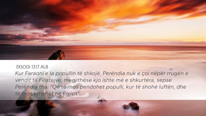 Eksodi 13:17 ALB Bible Verse Image
