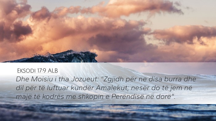 Eksodi 17:9 ALB Bible Verse Image